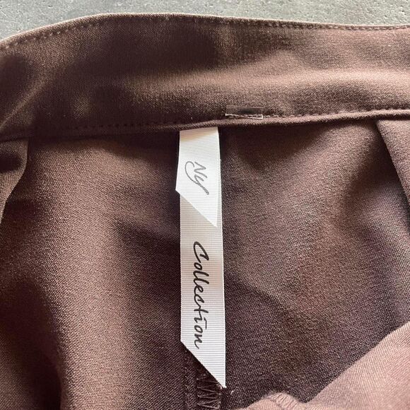 Brown high waisted work slacks/pants Waist 26 - Picture 3 of 4